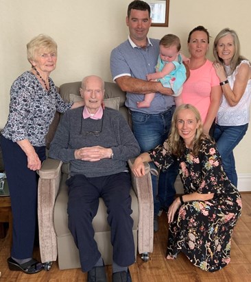 Peter with his nephew Cathal, his wife Sinead and their youngest daughter Sofia Rose visiting from the US.