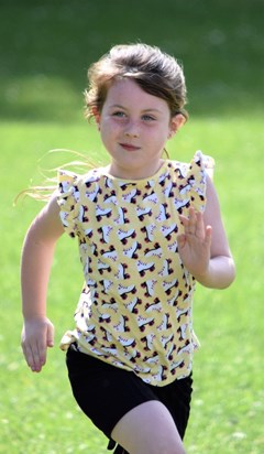 Looking cool on school sports day!
