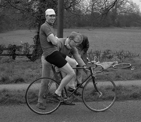 Dad Cycling