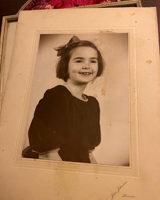 Mum as a child. Beautiful girl. 