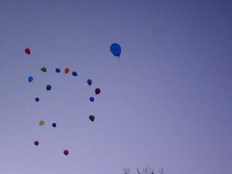 Memorial Balloon Release Can you pick out Linos Balloon?