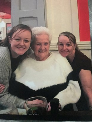 Lisa , mum & Deb on one of our meals out x