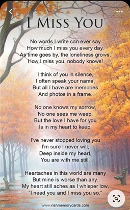 Thinking of you as always. I love you so much xxx