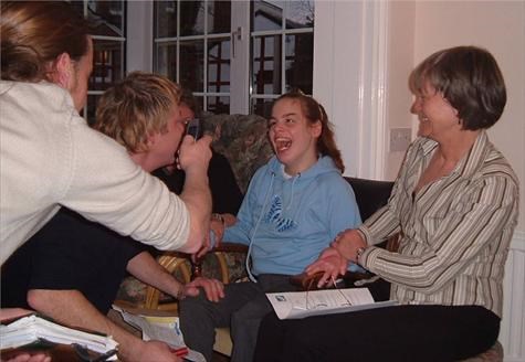 Mo enjoying herself with friends 2005