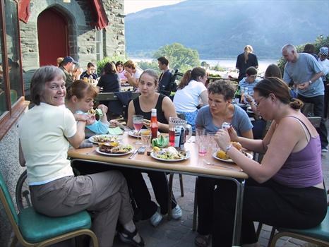Dinner at Calver Trust, Lake District 2003
