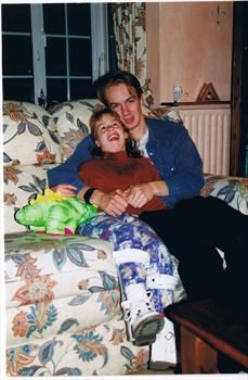 Moira and Ian 1996 with DinoRoar