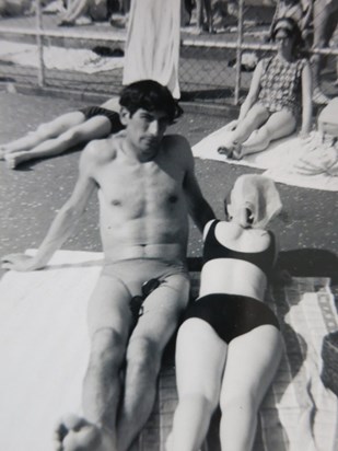 Joan and Dennis summertime 1960s  