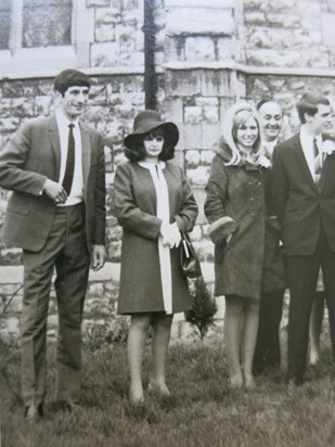 Joan and Dennis 2 Weeks married at Eileen and Bernard's Wedding March 1968