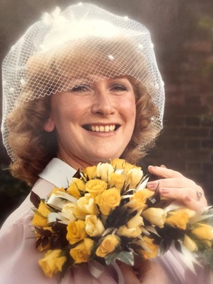 Connie on her Wedding Day