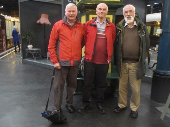 Colin, Peter and Douglas at York Railway Museum.