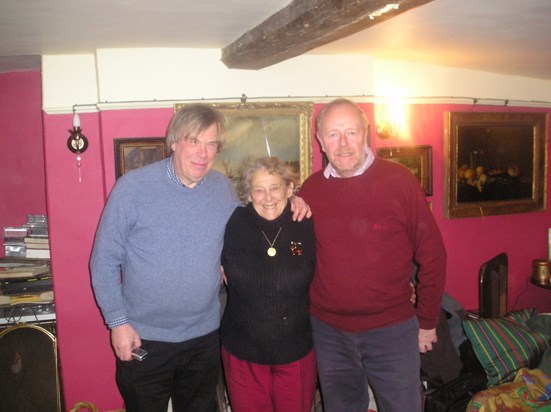 Judy with Adrian and Alastair