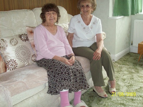 Mum with sister in law Joyce. 