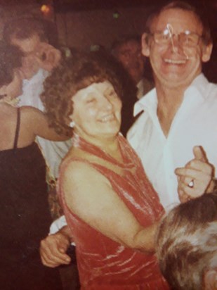 Edna & Fred at The Legions Club, Hayling Island. 1980's