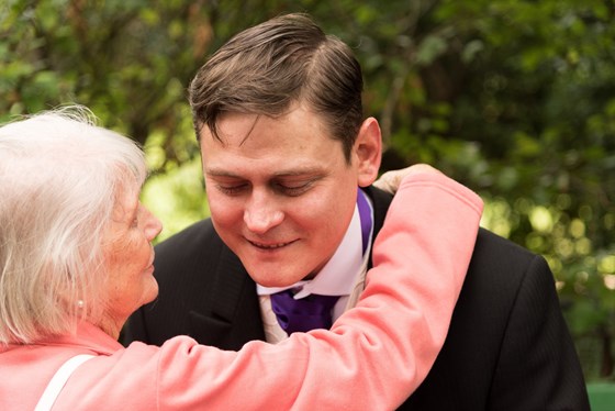 Matthew & Gran on his wedding day