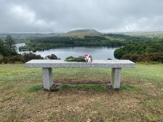 It’s your birthday today mum. It should be you sat here on this bench, not the flowers. You love it here, it’s so peaceful