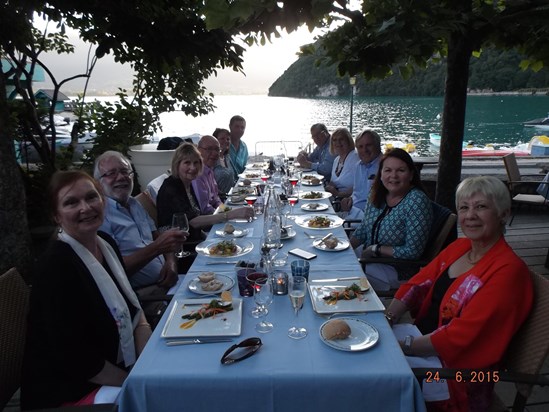 Family at Talloires, France