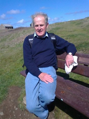 Lovely photo of Dad taken by Mum on their holiday in the Isle of Wight 