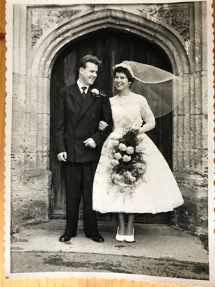Mum and Dad on their wedding day - 27th June 1959