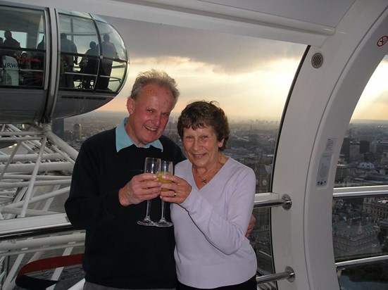 Happy memories of Mum & Dad taken on the London Eye.