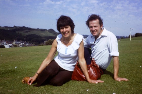 A bit blurred but a nice holiday picture of Mum and Dad.