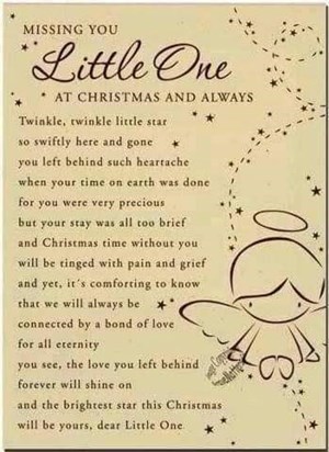 Merry Christmas Baby Girl, we all love you so so much and will never forget you. Love from Mummy, Daddy, Big Sister Faye and Little Sister Ruby xxxxx