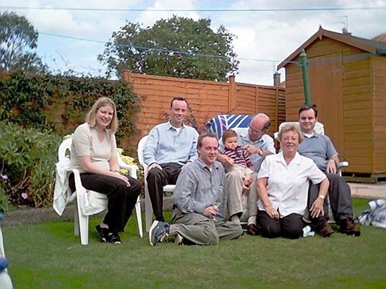 A few years ago ! The Glasgow family with Callum the new addition !