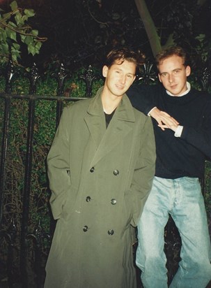 Fraser and Murray in the New Town, early 90s.