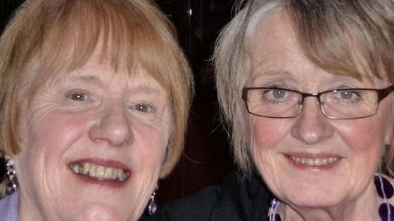 Shirley and sister, Hilary