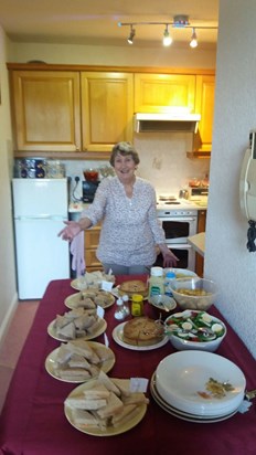 Mum loved cooking, baking and hosting a party