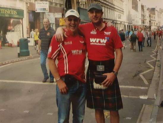 Rugby days. Great times had in Cardiff 