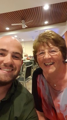 Nanny with Archie in Spain