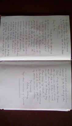 Letter written by Mum (referenced in story)
