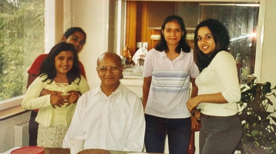 Dada and his granddaughters 