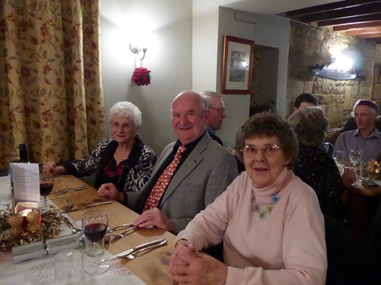 Barbara at the NWR Christmas Dinner in 2014 at the Craven Arms.