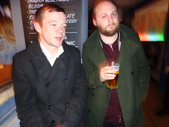 Fraser and Matt at Bill's Bar