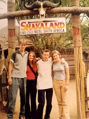 Gwylim, Selina, Fraser and Susan, South Africa tour 1999
