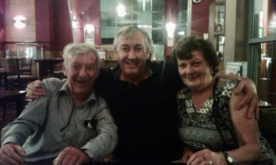 Jerry with his cousin Con and sister Betty