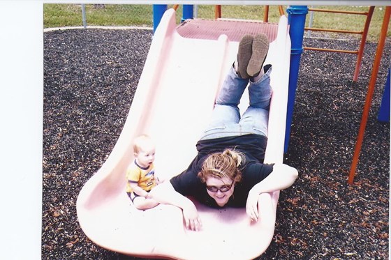 Kellie & Tyler  on slide