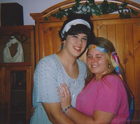 Kellie dressed Paul S.up as a girl for Halloween 1993