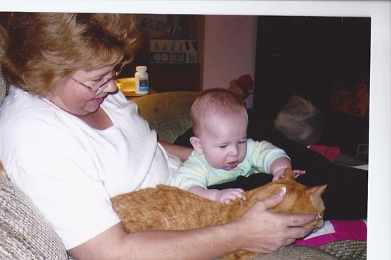 Baby Tyler Grandma & Tiger