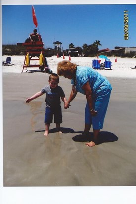 Tyler & Grandma Jacksonville Beach May 2011 