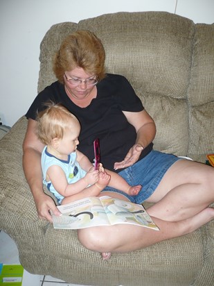 Grandma reads to Tyler