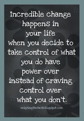 Don't waste energy on what you cannot control, instead focus on being healthier.