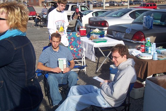 Hanging out before UNC vs NC State Football Game