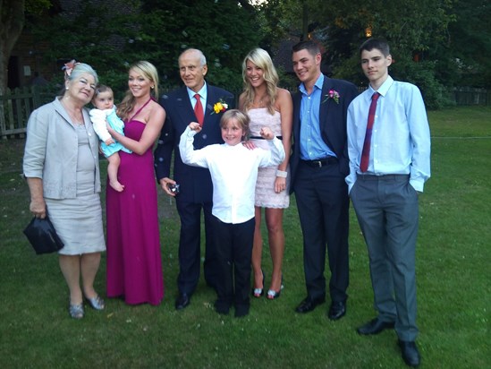 Wedding with some of the grandchildren