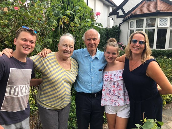 With Marianna and the grandchildren - July 2018