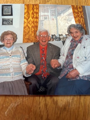 Dad with 2 of his favourite ladies.