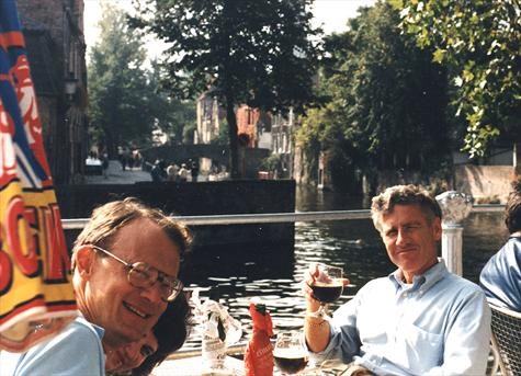 Enjoying Wine in Belgium,  1985