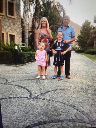 Mum, Dad, Harrison and Daisy-Mae Family Picture from Turkey 
