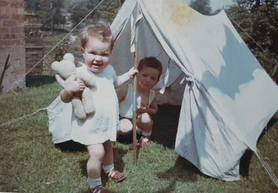 Tent in the garden at 56